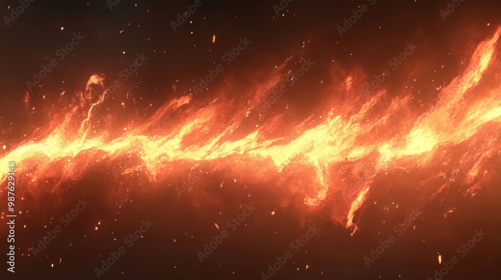 A fiery streak resembling molten lava or energy, showcasing dynamic movement and intensity. A fiery streak resembling molten lava or energy, showcasing dynamic movement and intensity.