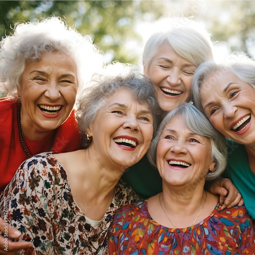 Happy Mature Women having fun together. Old Friends, New Memories