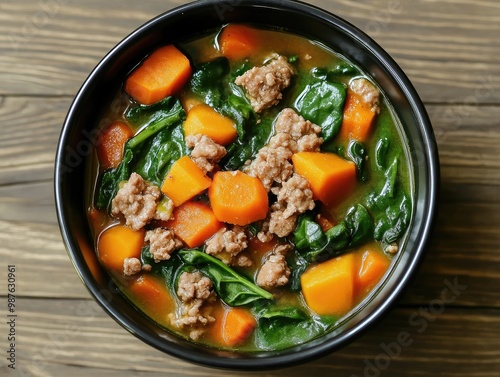 stew with vegetables in a bowl