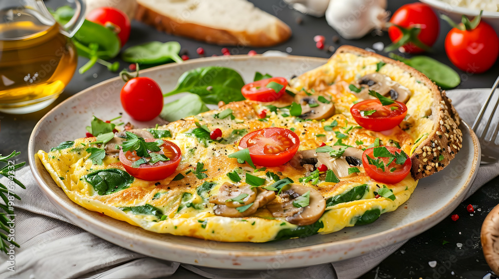 Mushroom and Spinach Omelet Recipe Delicious and Healthy Breakfast Mushroom and Spinach Omelet Recipe Delicious and Healthy Breakfast