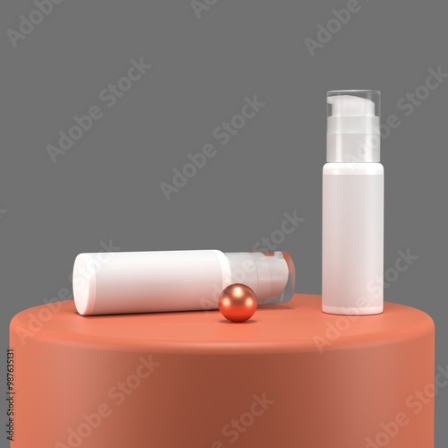 3D Product Mockups, Cosmetic Serum mockups, cosmetic product mockups, serum, transparent, cosmetics, skincare