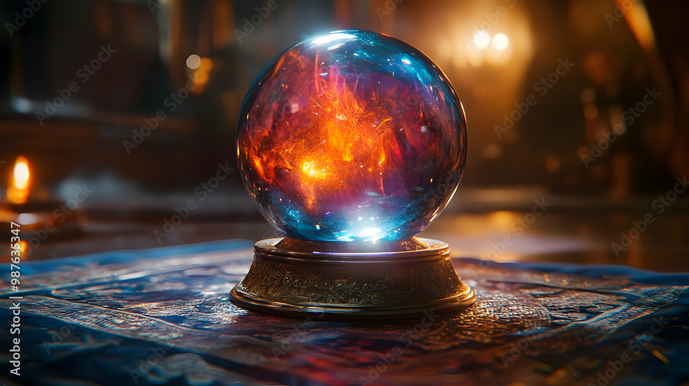 Mystical Fire Orb Illustration Mystical Fire Orb Illustration
