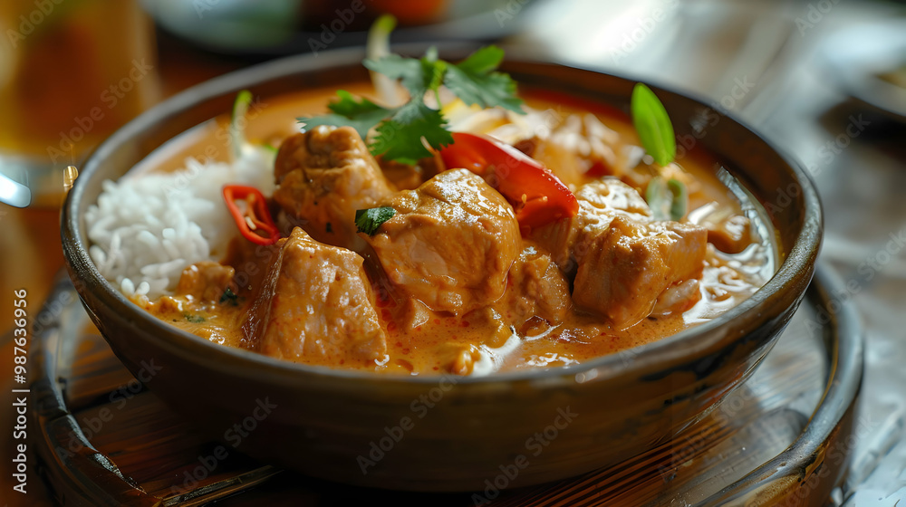 Delicious Thai Chicken Curry with Rice Authentic Flavors