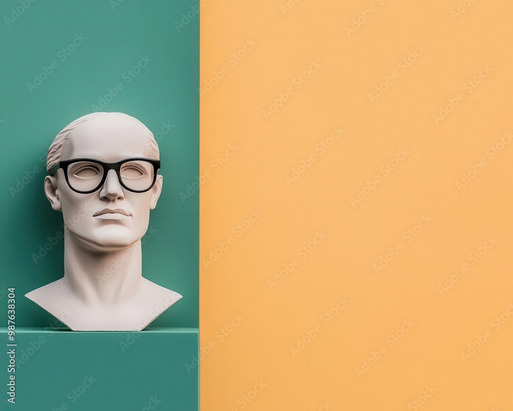 Factory with minimalist exterior design, smooth concrete surfaces, and clean geometric lines