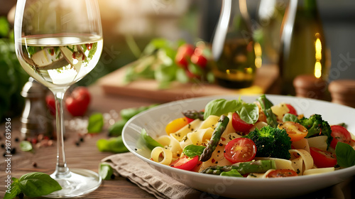 Fresh Pasta with Asparagus Cherry Tomatoes and Broccoli A Culinary Delight