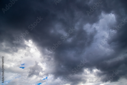 Sky covered with clouds. photo