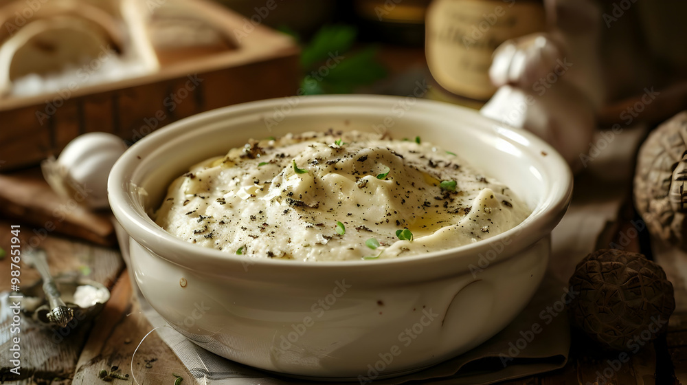 Creamy Mashed Potatoes with Black Pepper & Fresh Herbs Delicious Side Dish Creamy Mashed Potatoes with Black Pepper & Fresh Herbs Delicious Side Dish