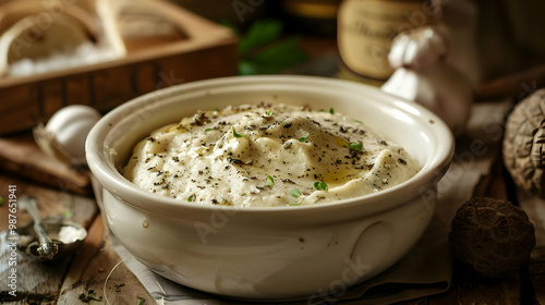 Creamy Mashed Potatoes with Black Pepper & Fresh Herbs Delicious Side Dish