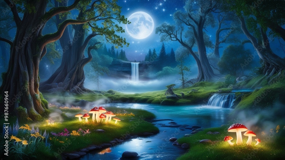 Moonlit Enchanted Forest Moonlit Enchanted Forest
