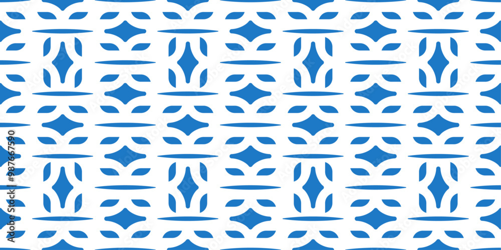 Pattern with blue alternating shapes. Block and simple diagonal pattern. Pattern with blue alternating shapes. Block and simple diagonal pattern.