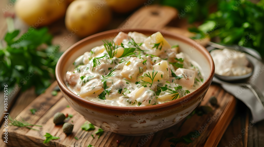 Creamy Potato Salad with Dill and Parsley A Culinary Delight Creamy Potato Salad with Dill and Parsley A Culinary Delight