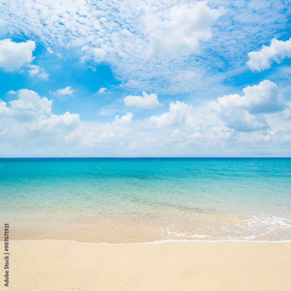 tropical beach with blue sky tropical beach with blue sky