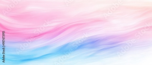 A pink and blue wave with a white background