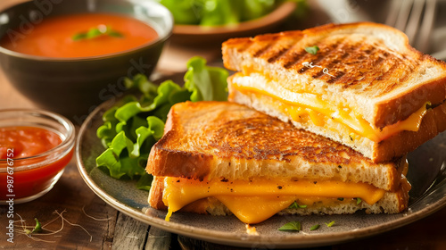 Grilled Cheese Sandwich with Tomato Soup A Classic Comfort Food