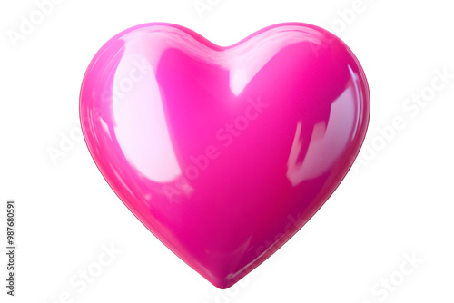 pink heart On transparent background. PNG