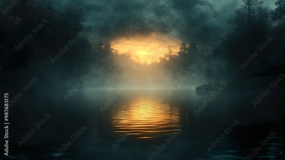 Dark swamp glowing neon fireflies featured mesmerizing wallpaper Dark swamp glowing neon fireflies featured mesmerizing wallpaper