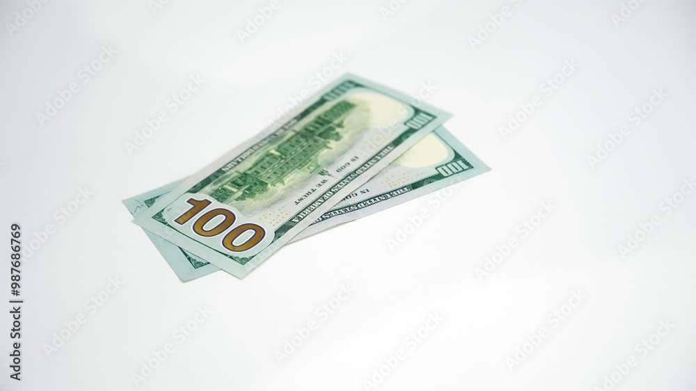 A crisp hundred-dollar bill is highlighted, showcasing its value and versatility for different transactions and uses in daily life, such as shopping, saving, or gifting. A crisp hundred-dollar bill is highlighted, showcasing its value and versatility for different transactions and uses in daily life, such as shopping, saving, or gifting.