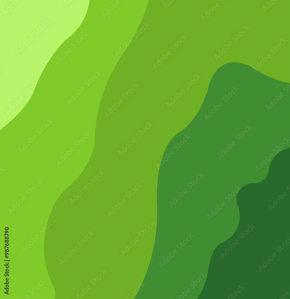 Green wave vector background design. Wallpaper design Green wave vector background design. Wallpaper design