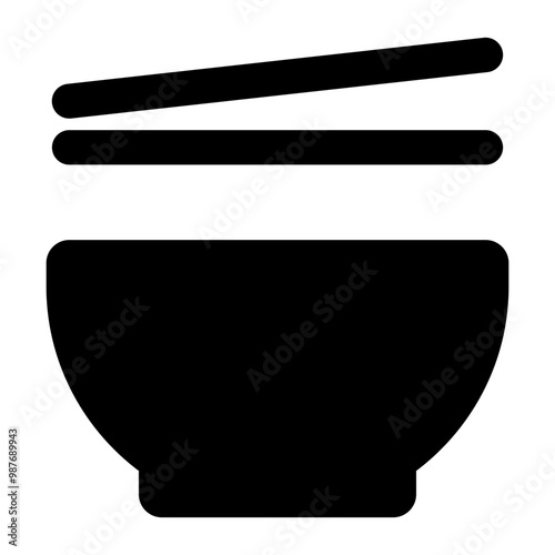 Bowl Chopstick Icon