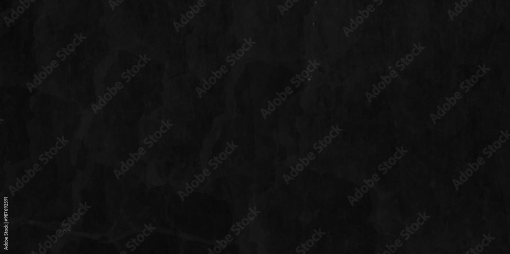 Naklejka premium Old black grunge wall rough dark concrete scary floor backdrop pattern. Black wall background cement or stone. concrete texture. Distressed Rough Black cracked wall slate texture.