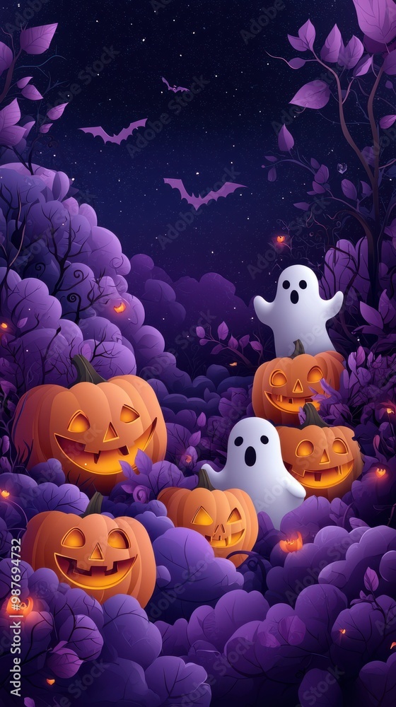 Spooky Halloween festive banner concept Spooky Halloween festive banner concept