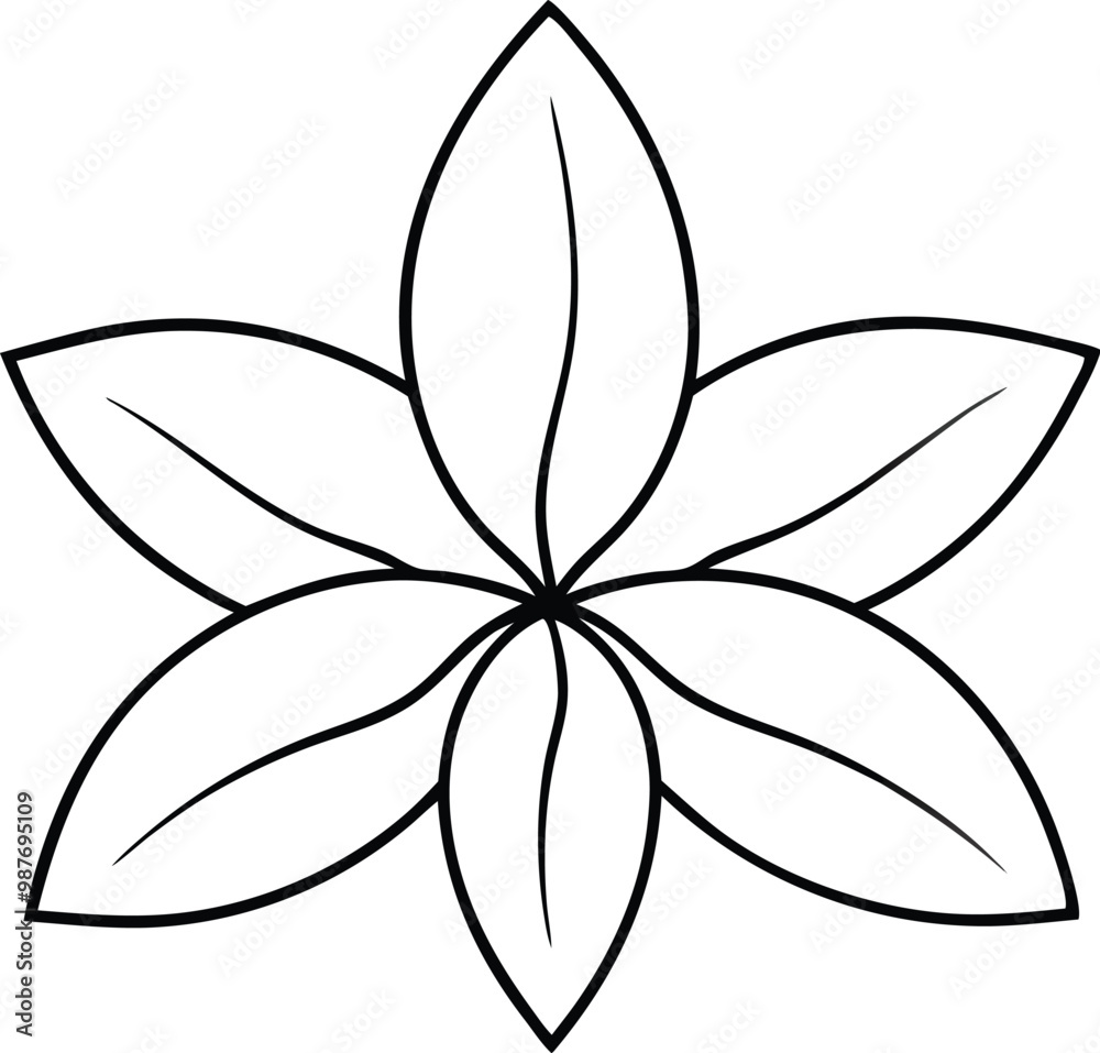Jasmine Leaf Thin Line Vector Illustration for Creative Designs
Jasmine Leaf Thin Line Vector Illustration for Creative Designs