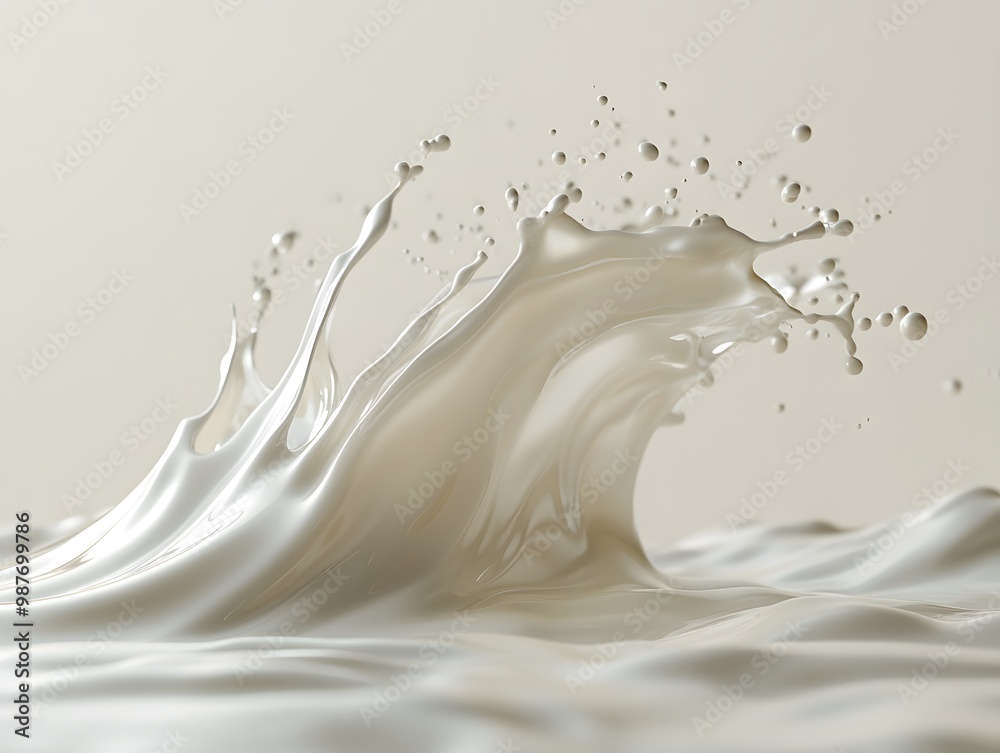 Isolated milk splash against white background, creamy liquid drops, healthy drink, fresh dairy product, motion blur, close-up shot Isolated milk splash against white background, creamy liquid drops, healthy drink, fresh dairy product, motion blur, close-up shot