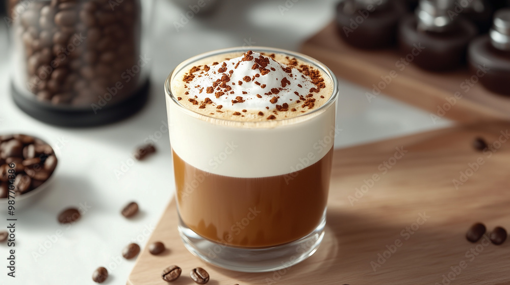 Frappuccino is a blended iced coffee drink, often topped with whipped cream and flavored syrups Frappuccino is a blended iced coffee drink, often topped with whipped cream and flavored syrups