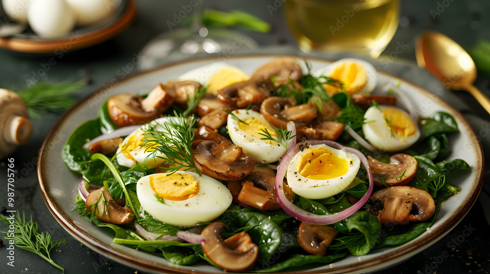 Mushroom and Spinach Mushroom and Spinach