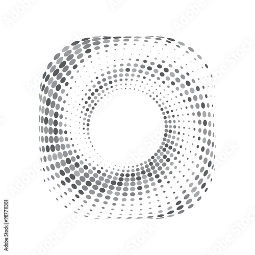 Circle Halftone Vector Art, Icons, and Graphics 