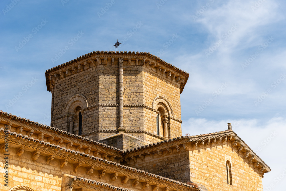 Romanesque church of San Martin of Fromista in Palencia, Spain, exterior view Romanesque church of San Martin of Fromista in Palencia, Spain, exterior view