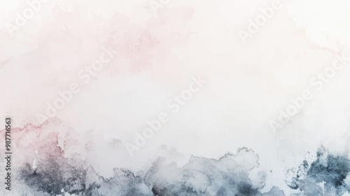 Abstract horizontal watercolor background. Hand drawn vector texture. Brush stroked painting pastel color watercolour