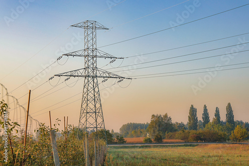 Transmission Towers in the Field