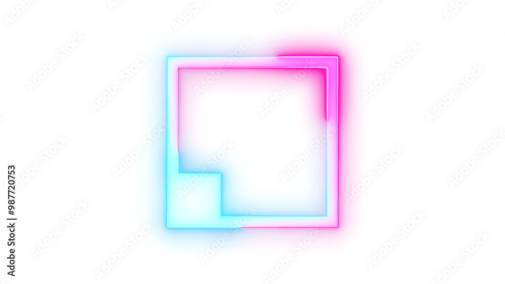 Neon icon resize mouse small symbol cyan pink color transparent background Neon icon resize mouse small symbol cyan pink color transparent background