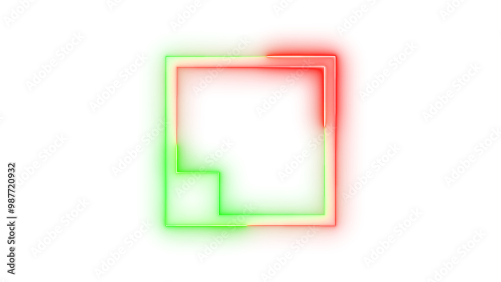 Neon icon resize mouse small symbol green red color transparent background Neon icon resize mouse small symbol green red color transparent background