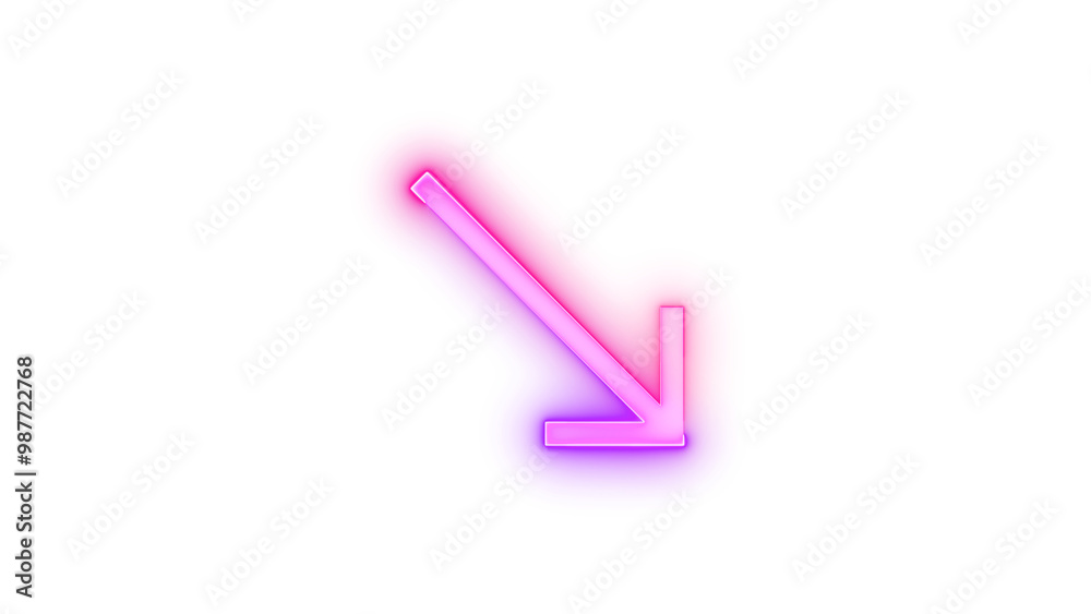 Neon icon resize touch larger arrow symbol pink purple color transparent background Neon icon resize touch larger arrow symbol pink purple color transparent background