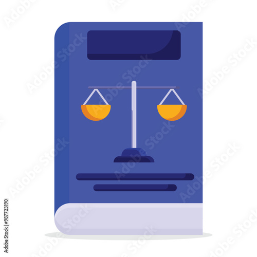 Law book icon. Subtable to place on security, crime, etc.