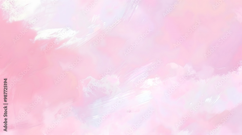 Abstract Pink and White Watercolor Background with Brushstrokes Abstract Pink and White Watercolor Background with Brushstrokes
