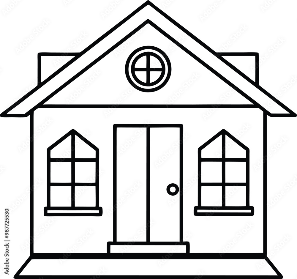 Cozy Dollhouse with Window Vector Art for Kids to Color and Enjoy
Cozy Dollhouse with Window Vector Art for Kids to Color and Enjoy
