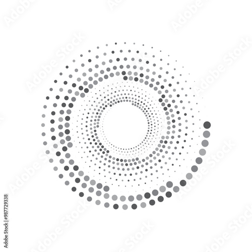 Circle Halftone Vector Art, Icons, and Graphics 