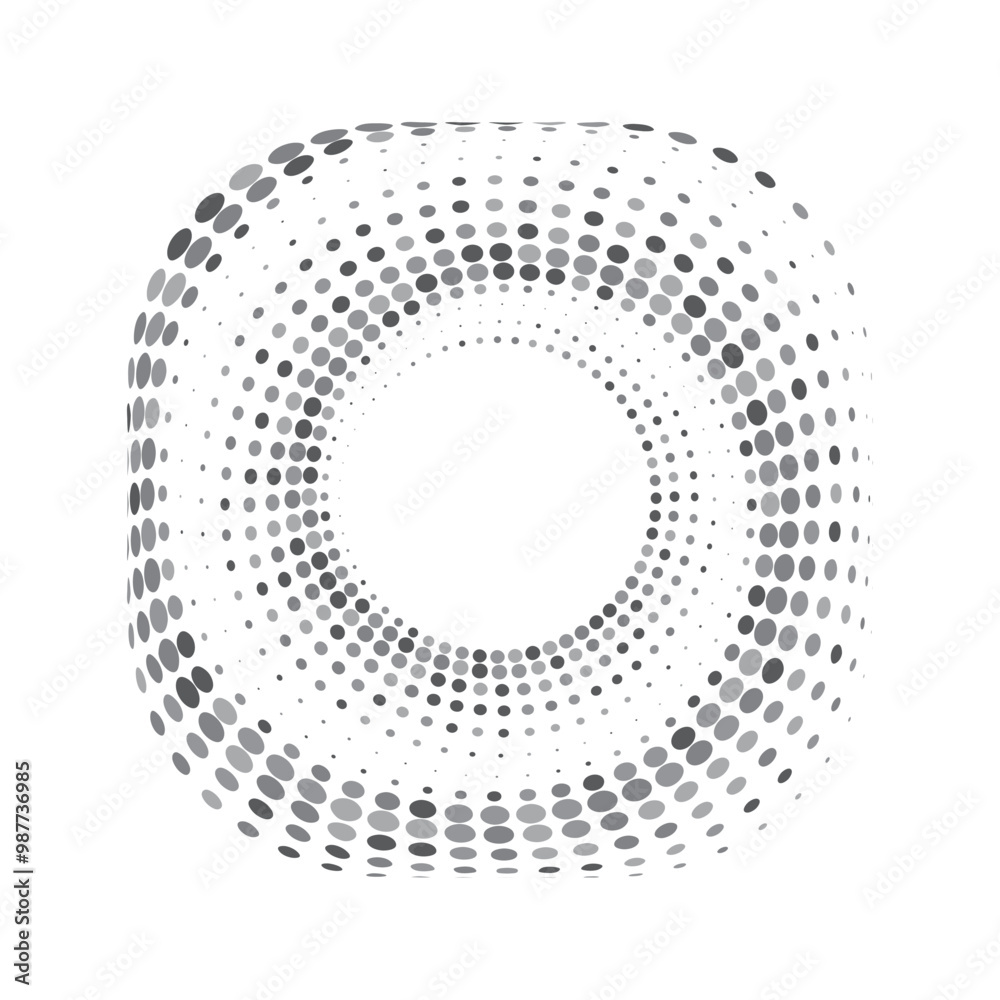 Circle Halftone Vector Art, Icons, and Graphics
