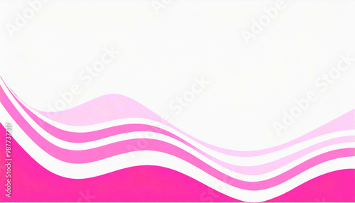 A flat illustration of swirling pink patterns on a white background.