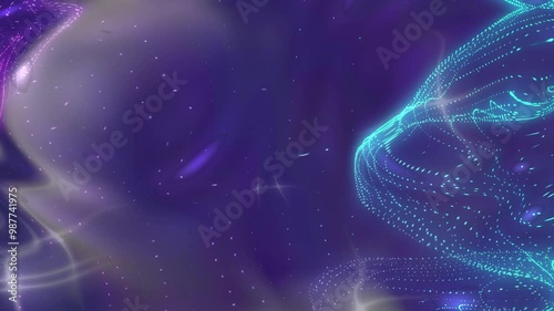 blue and purple waves