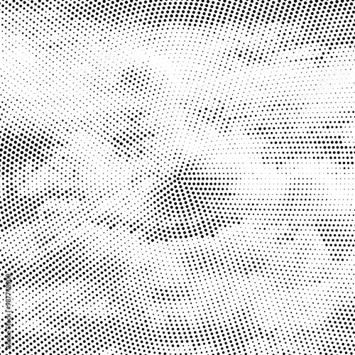 Vector Halftone Pattern. Set of Dots. Dotted Texture on White Background. Overlay Grunge Template. Distress Linear Design. Fade Monochrome Points. Pop Art Backdrop.