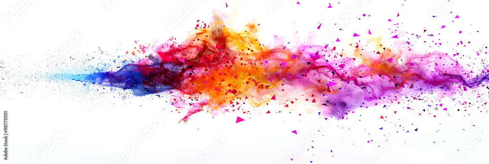 Colorful paint splashes background Colorful paint splashes background