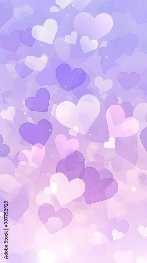 Dreamy Purple Pastel Hearts Background Wallpaper Dreamy Purple Pastel Hearts Background Wallpaper