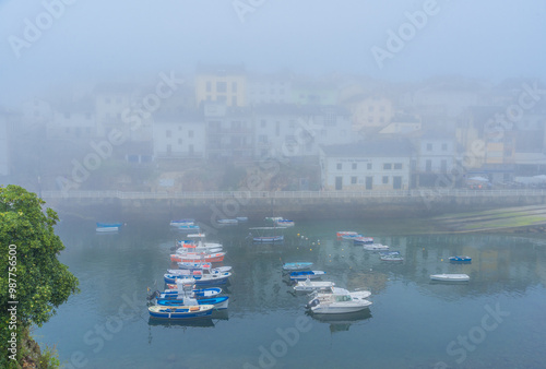 Tapia de Casariego entre la niebla photo