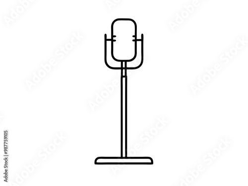 microphone isolated on white background