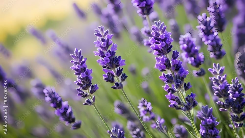 lavender flowers in the field lavender flowers in the field