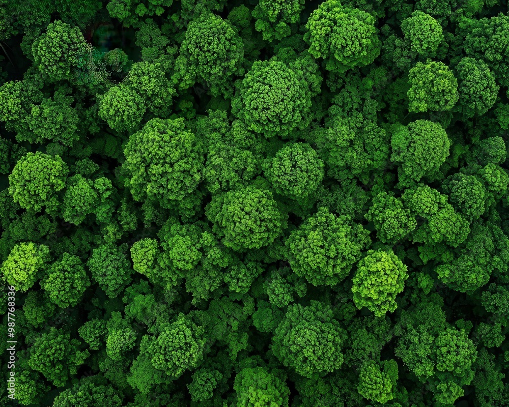 Aerial view of a dense forest canopy, wildlife hidden beneath the leaves, natural landscape background Aerial view of a dense forest canopy, wildlife hidden beneath the leaves, natural landscape background